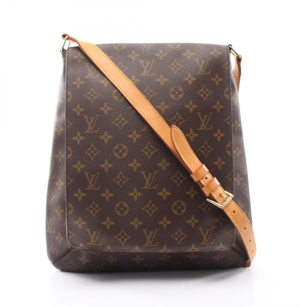Louis Vuitton Musette Shoulder Bag Canvas Leather Monogram Brown
